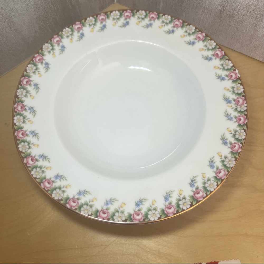 Noritake Beverly 5162 8.25" Rimmed Soup Bowl Vintage